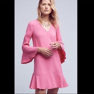 NWT Anthropologie HD in Paris pink mini dress